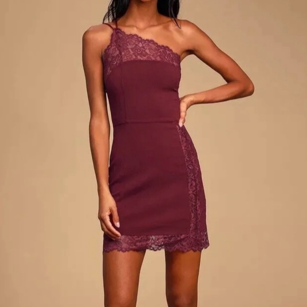 Free People lace trimmed slip dress sz S